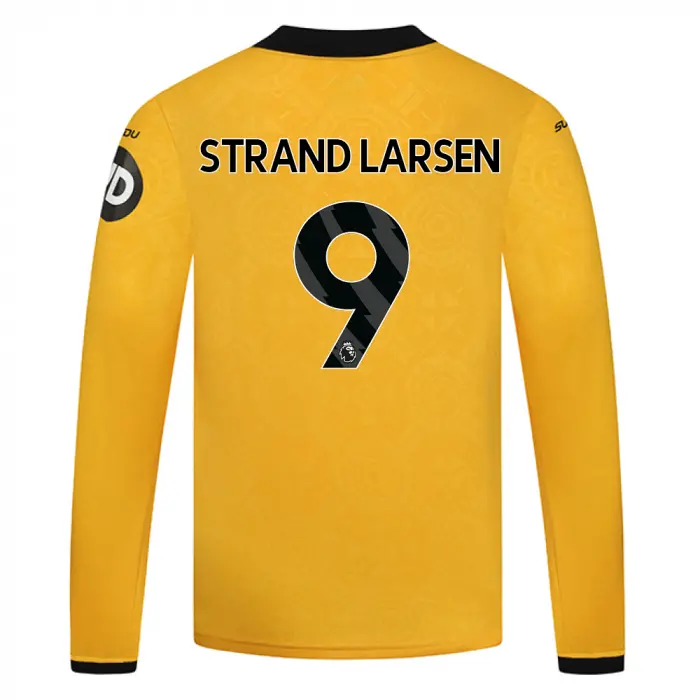 Wolverhampton Wanderers Store | Shop Official 2025-26 Wolves Home Shirt – LS – Junior STRAND LARSEN 9 Wolves Gear